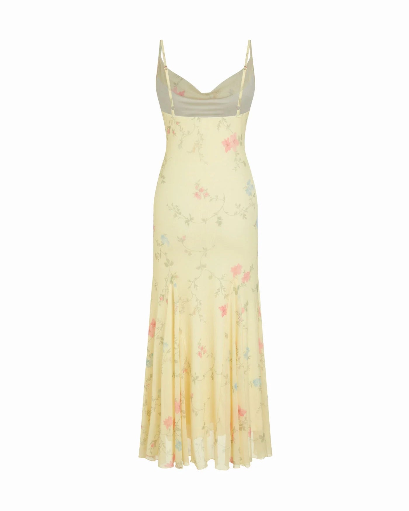 Laura - Elegancia Maxi Floral Escote Corazón