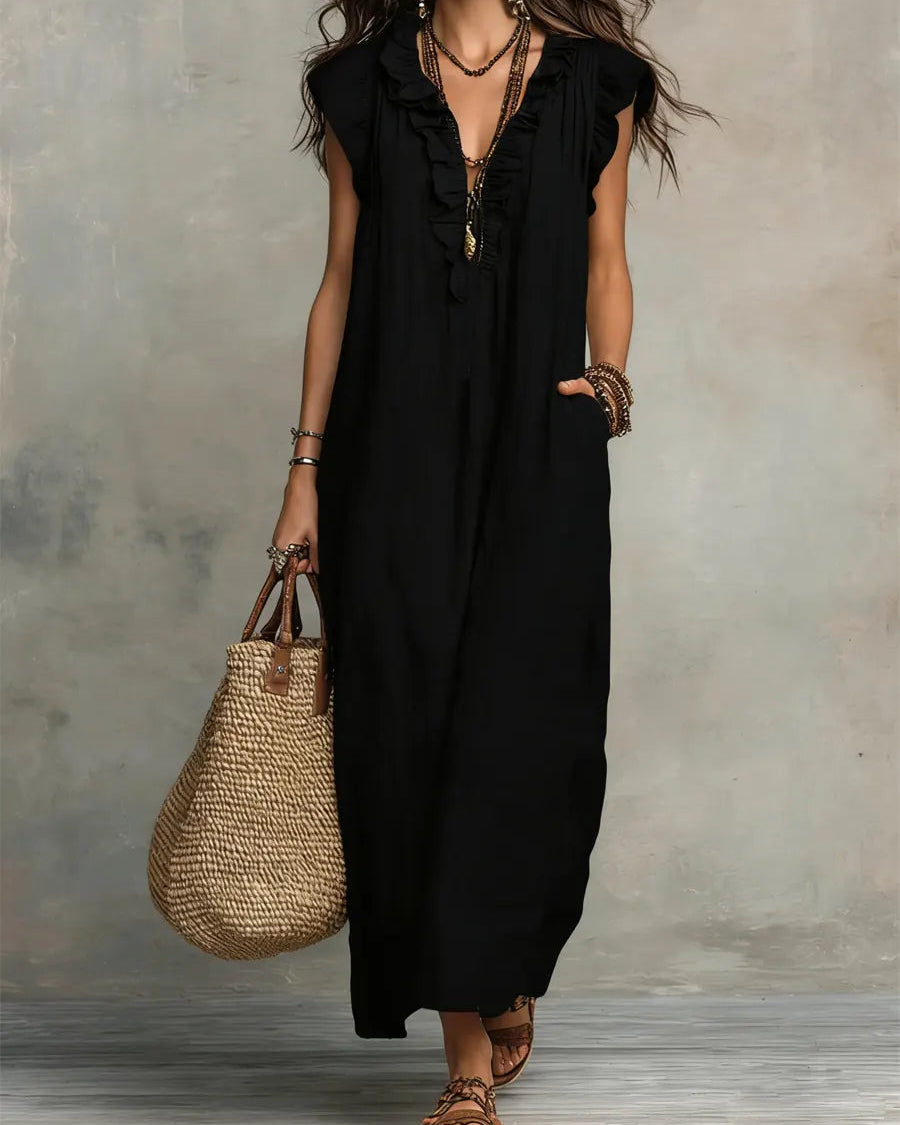 Eleonor | Vestido Largo Bohemio Fluido - 5 colores