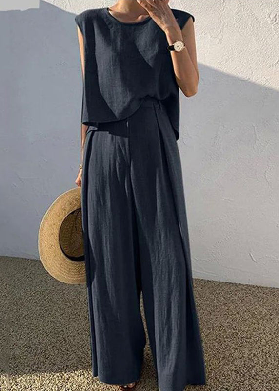 Paloma - Conjunto Lino Sin Mangas