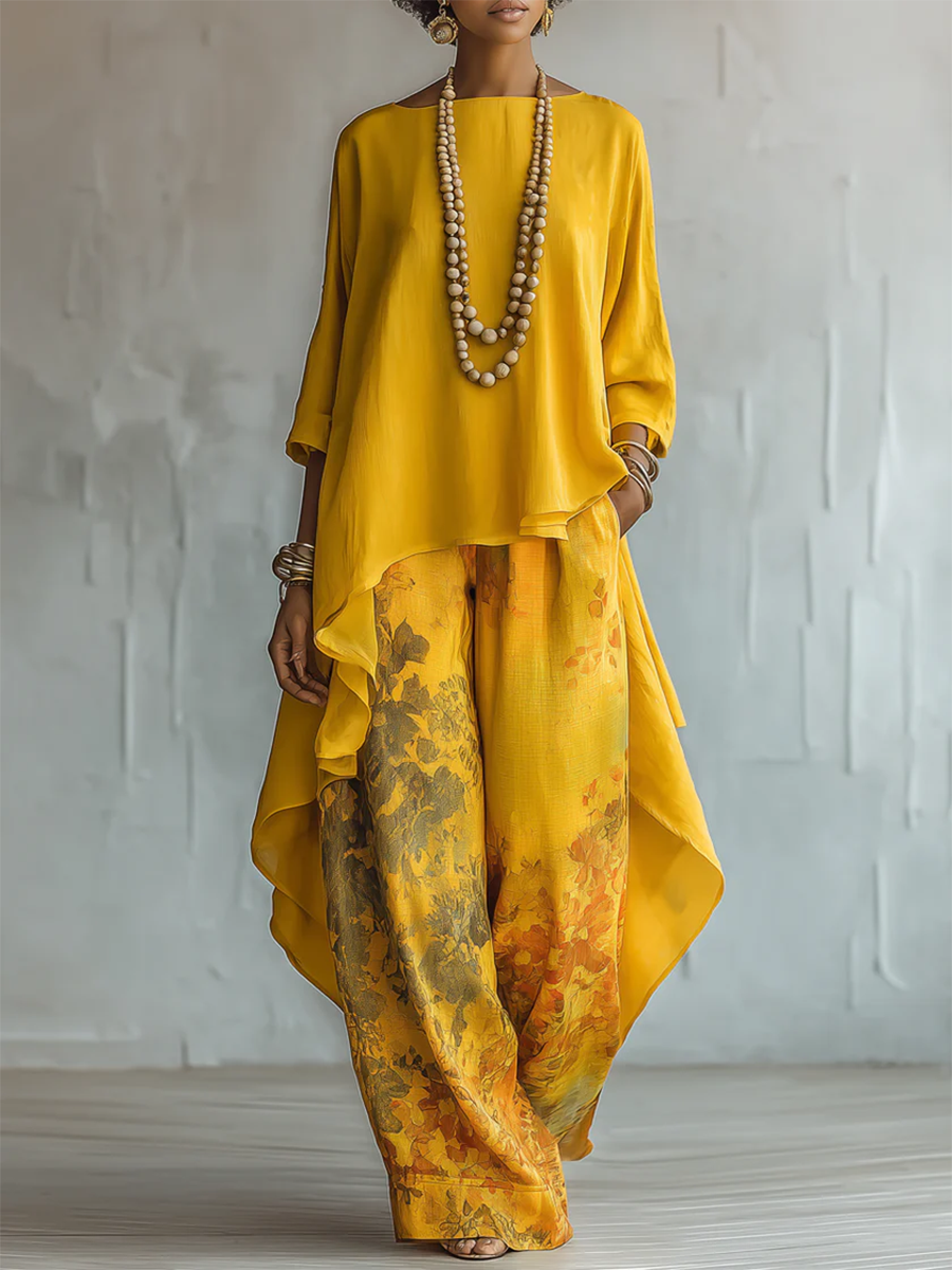 Xiomara — Conjunto Boho Floral Dos Piezas