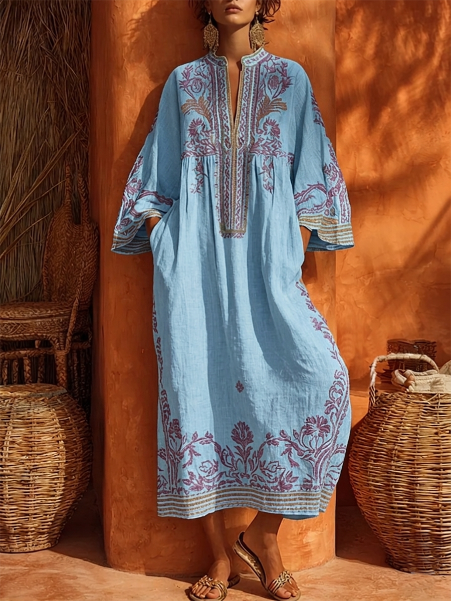 Azalea - Vestido boho bordado