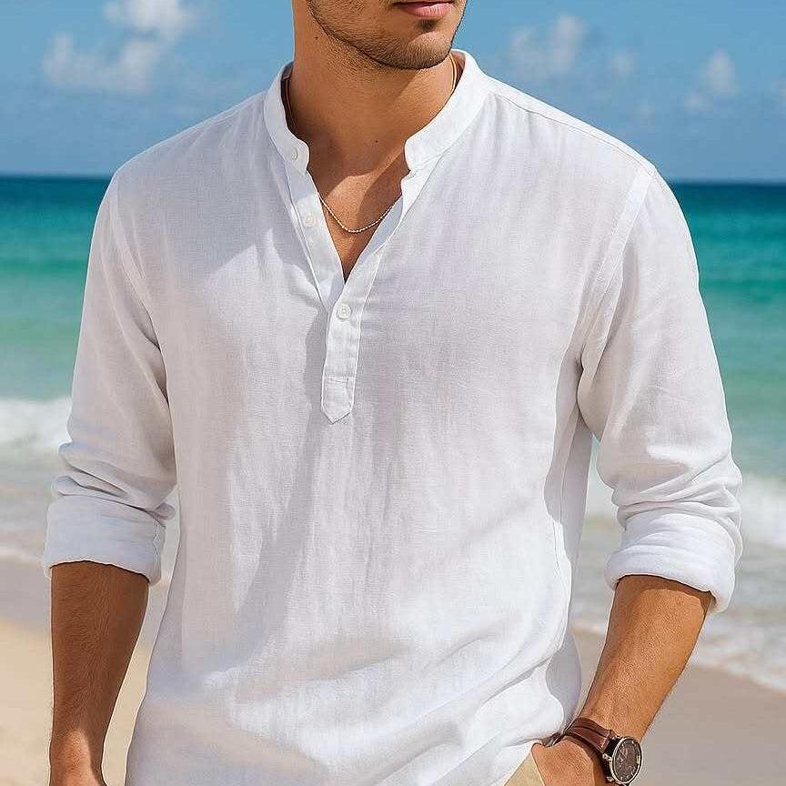 Riviera - Playera de Lino Antiarrugas