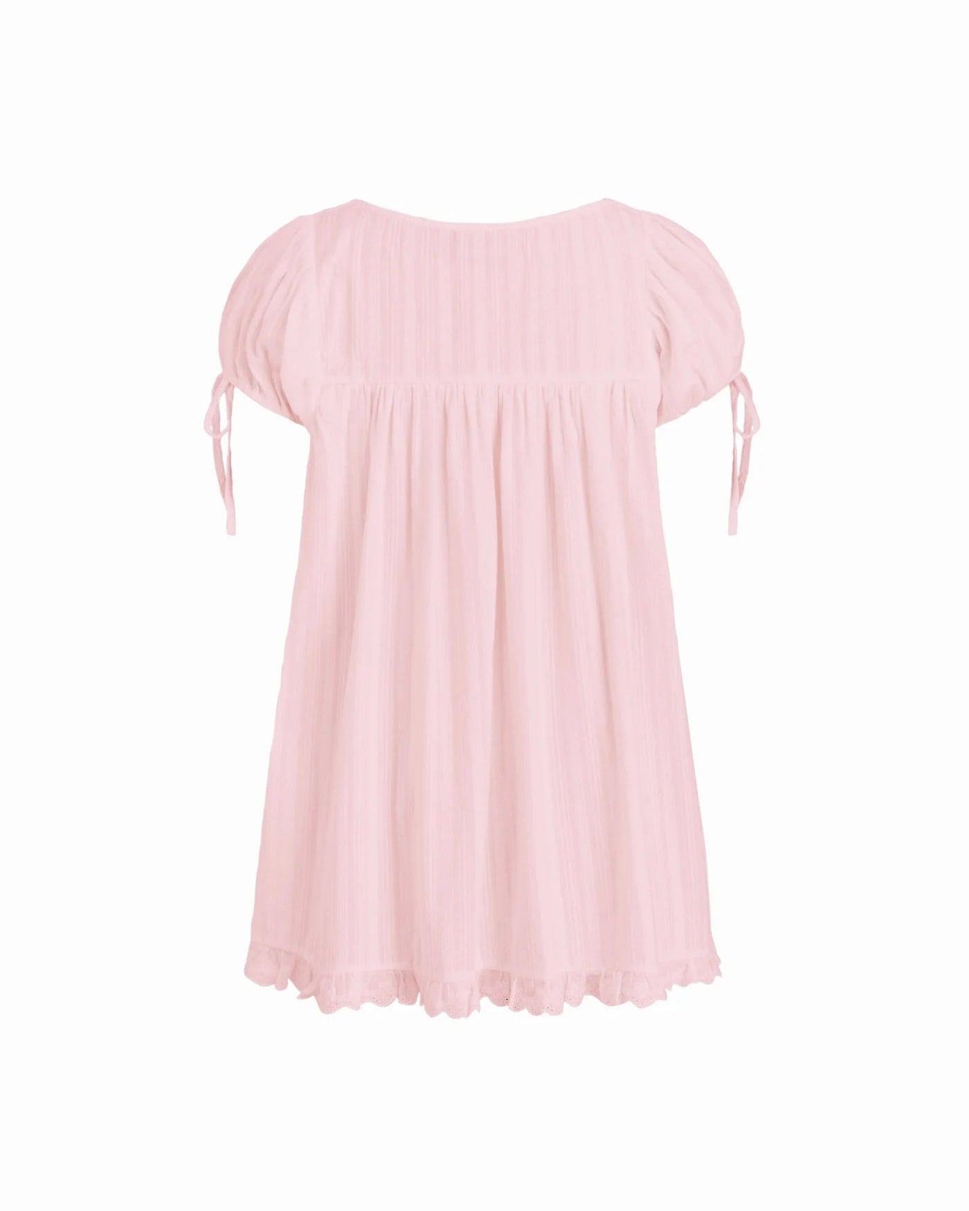 Olivia - Square Neck Ruffle Knot Short Sleeve Blouse