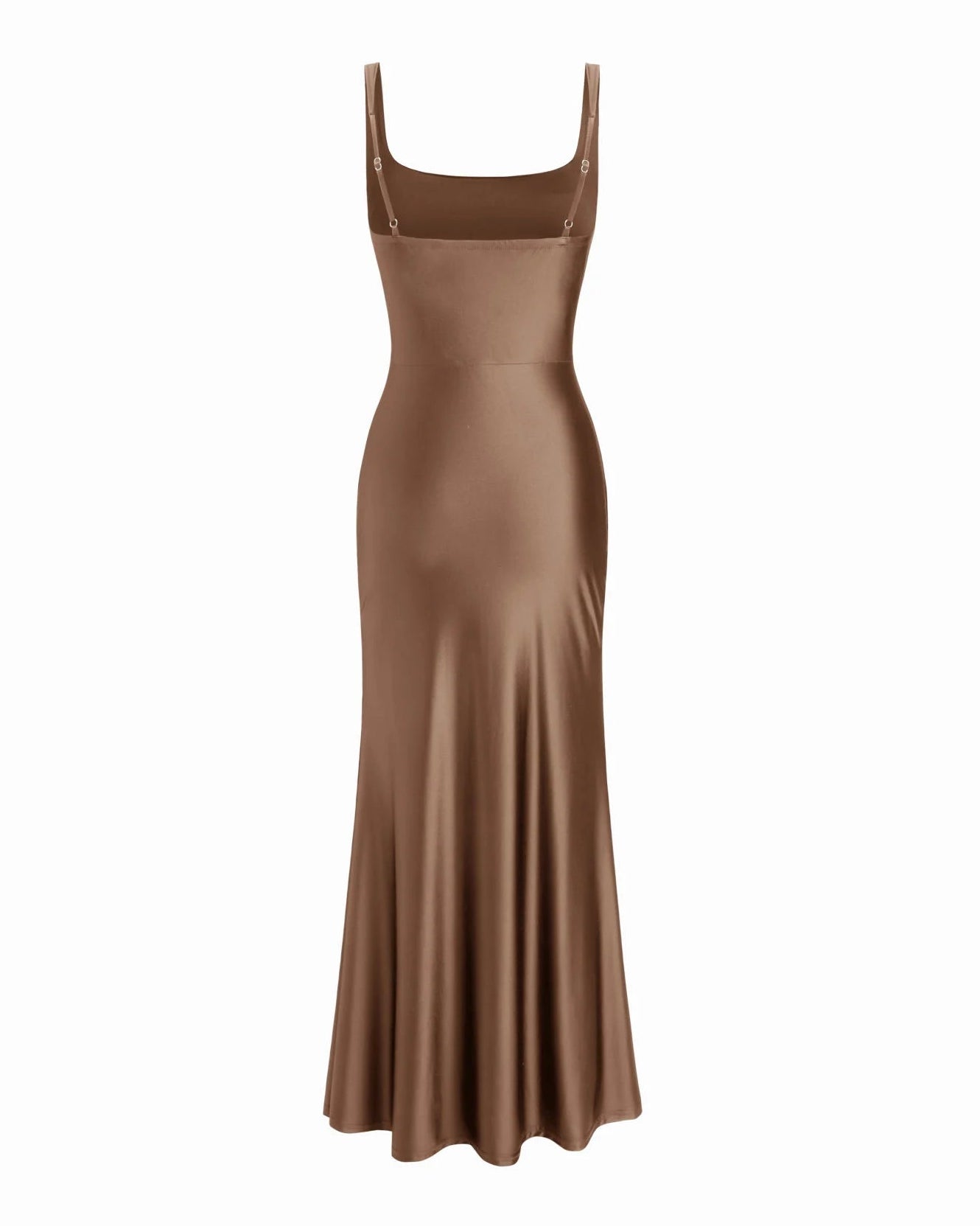 Seraphine - Satin Square Neck Mermaid Maxi Dress