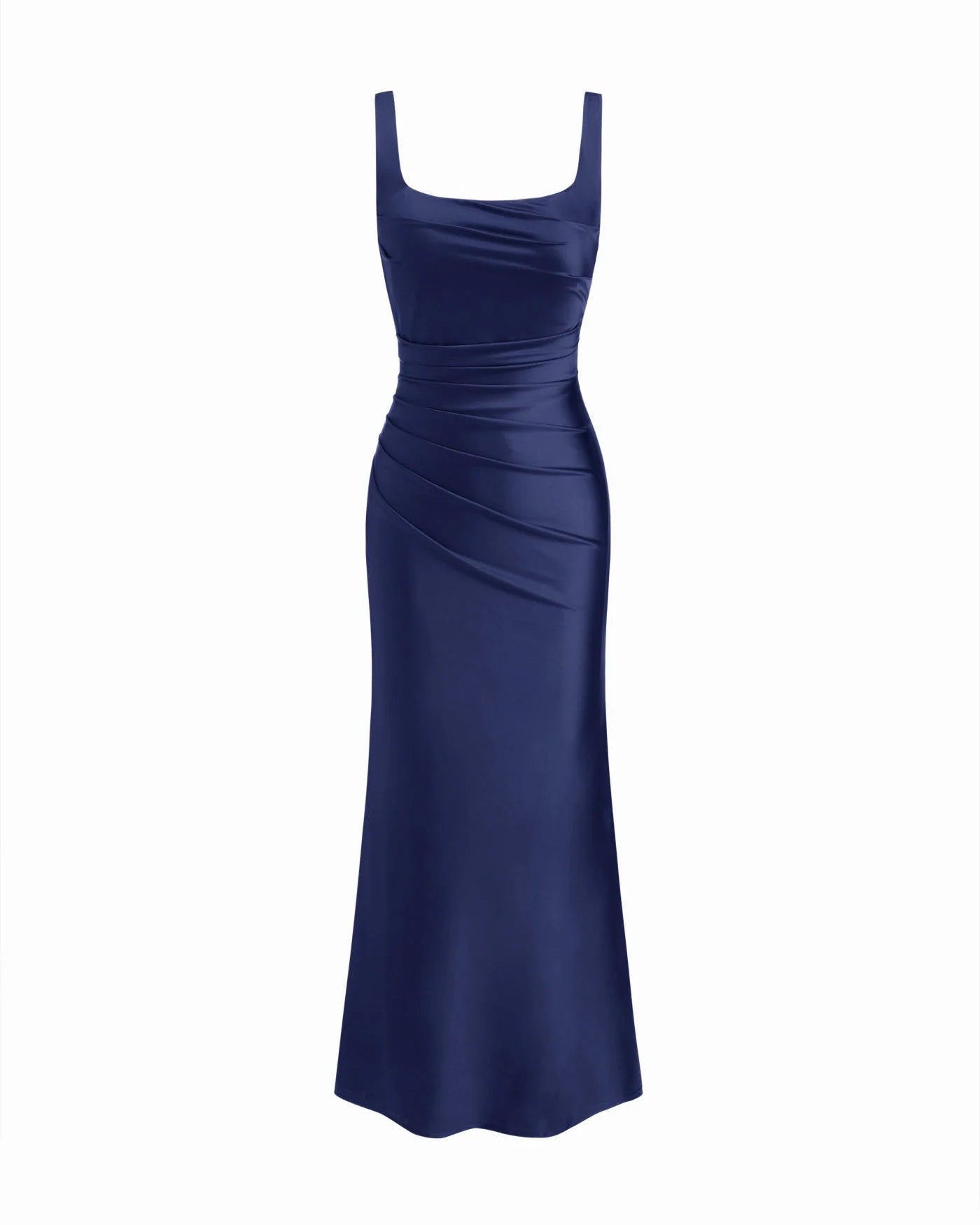 Seraphine - Satin Square Neck Mermaid Maxi Dress