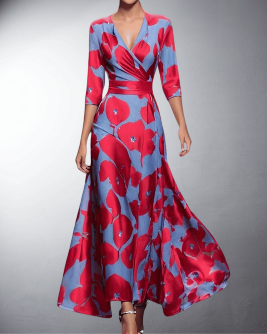 Mara | Elegant Floral Evening Dress