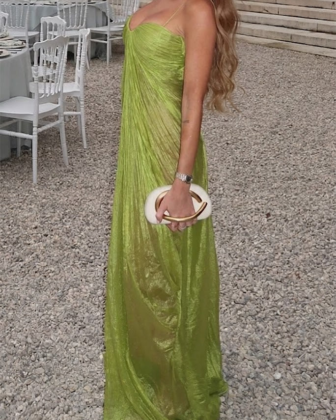 Vicky | Long Dress with Pleats