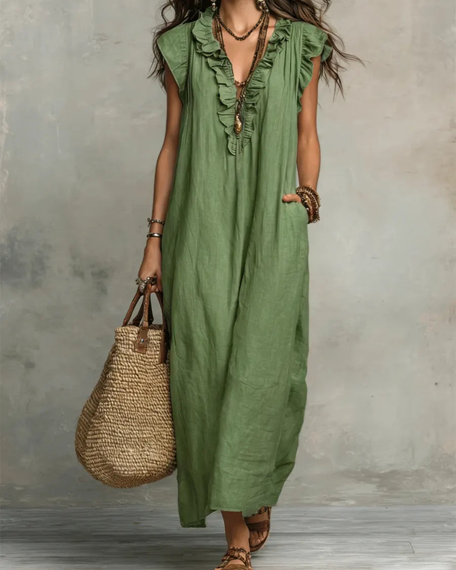 Eleonor | Vestido Largo Bohemio Fluido - 5 colores