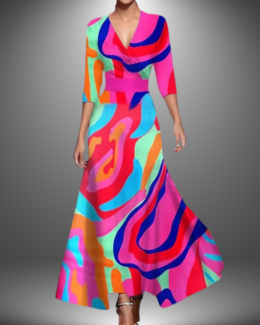 Mara | Elegant Floral Evening Dress