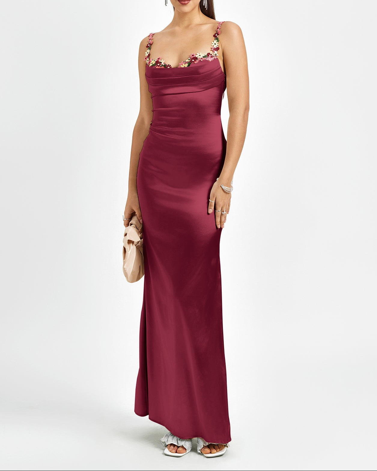 Ximena - Vestido Satinado & Espalda Descubierta