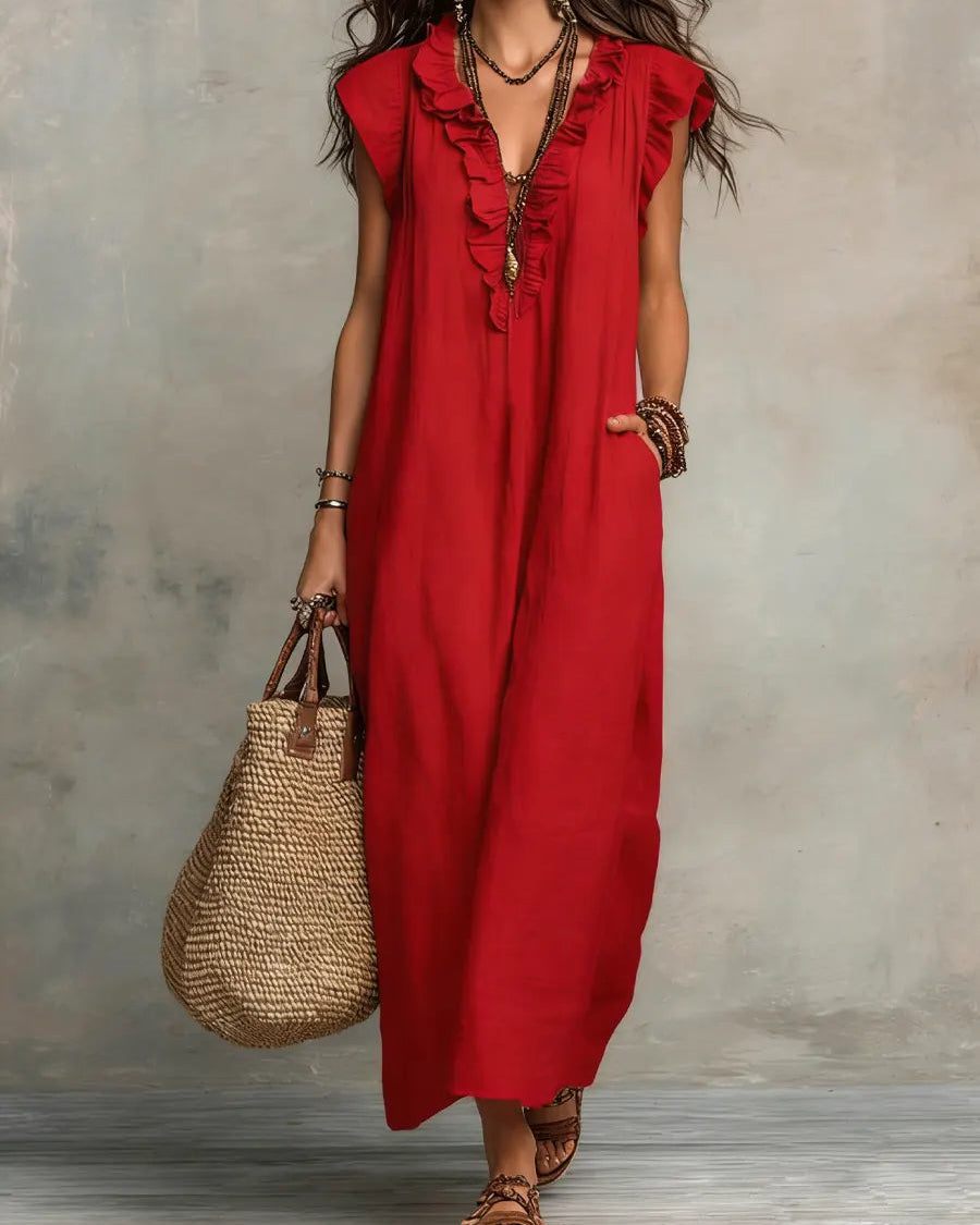 Eleonor | Vestido Largo Bohemio Fluido - 5 colores