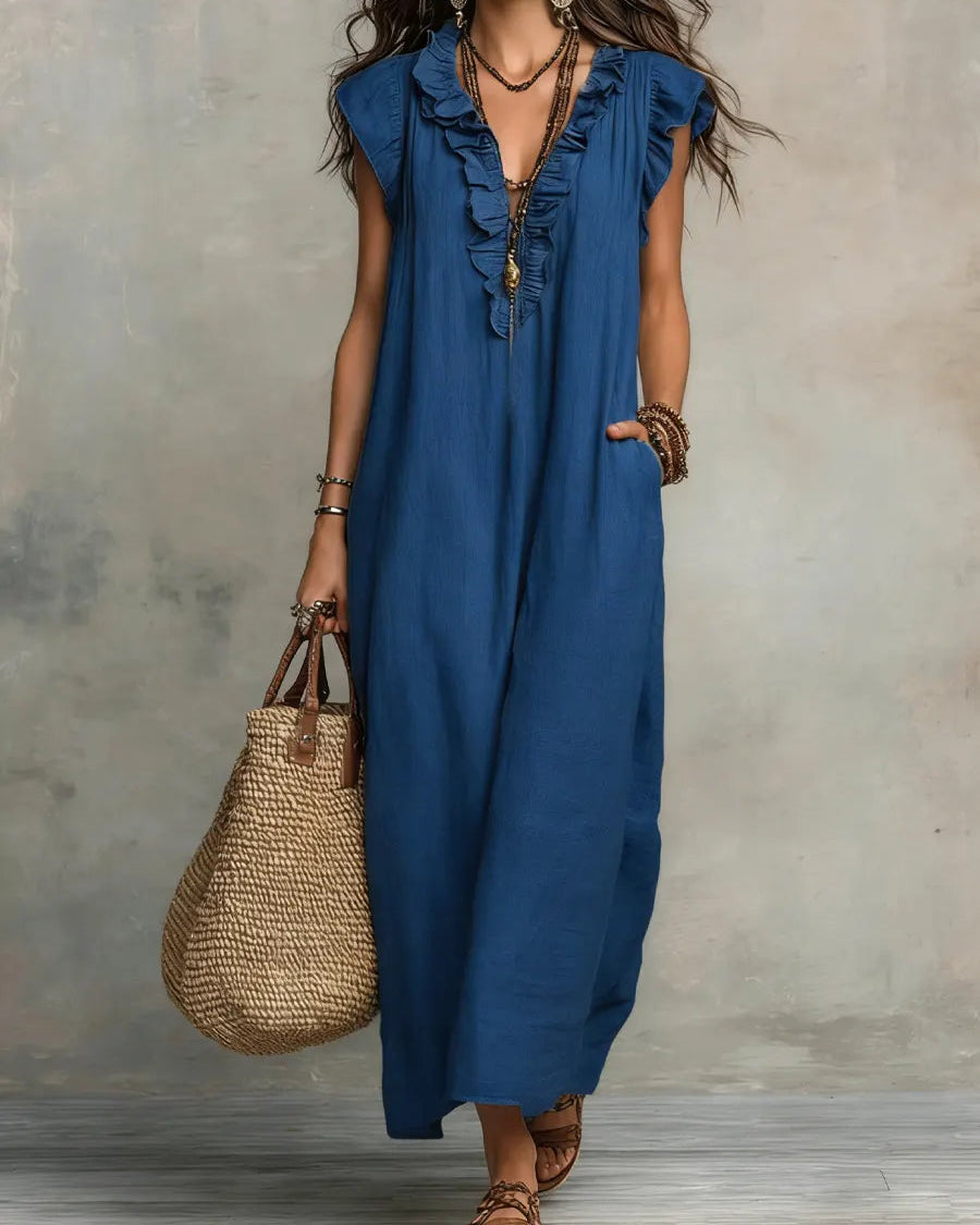 Eleonor | Vestido Largo Bohemio Fluido - 5 colores