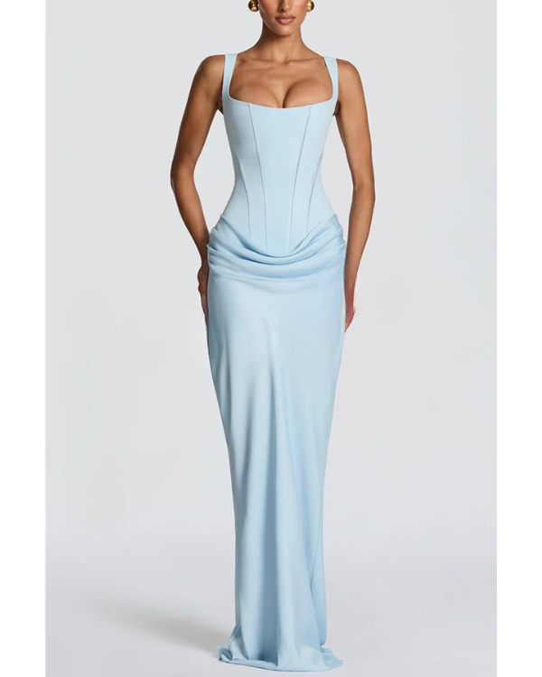 Larissa | Vestido Maxi de Satén