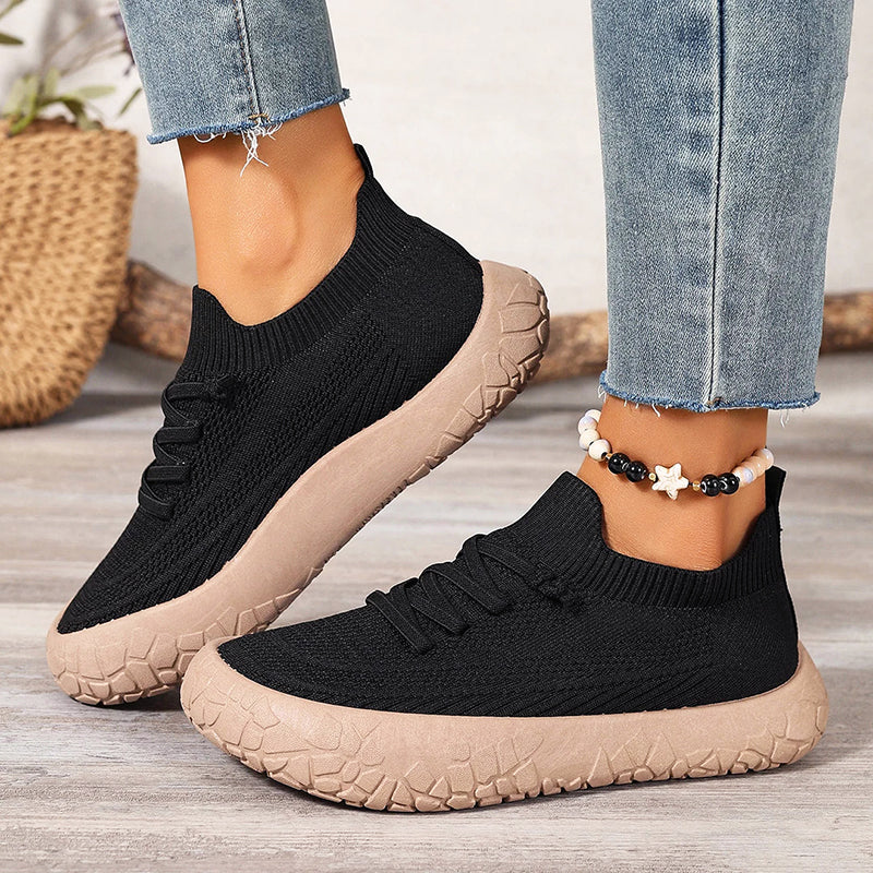 Tessa - Tenis tipo Calcetín & Agujetas Elásticas