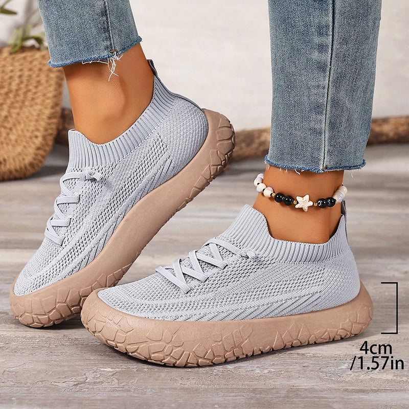 Tessa - Tenis tipo Calcetín & Agujetas Elásticas