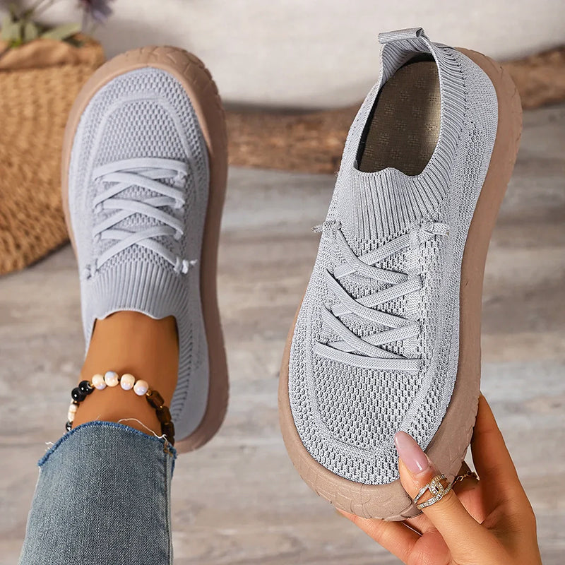 Tessa - Tenis tipo Calcetín & Agujetas Elásticas