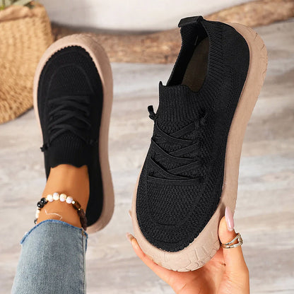 Tessa - Tenis tipo Calcetín & Agujetas Elásticas