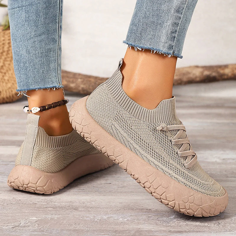 Tessa - Tenis tipo Calcetín & Agujetas Elásticas