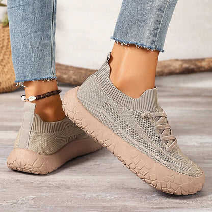 Tessa - Tenis tipo Calcetín & Agujetas Elásticas