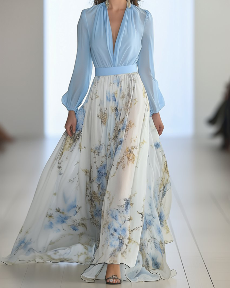 Suzanne | Elegant Floral Maxi Dress