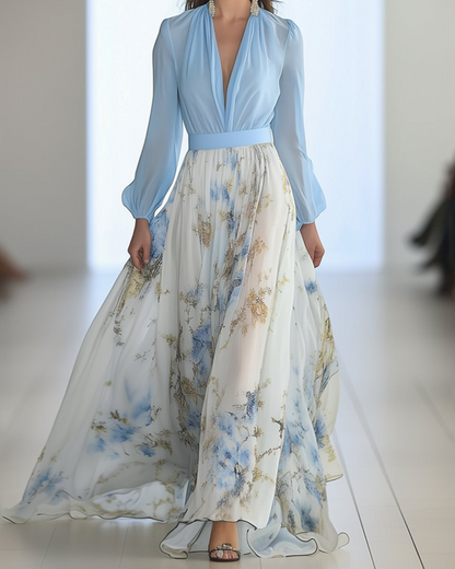 Suzanne | Elegant Floral Maxi Dress