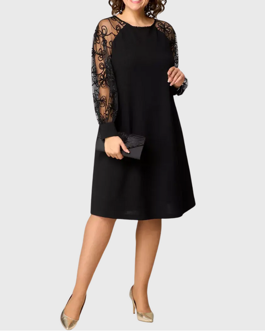 Sofia | Sophisticated Black Lace Dress
