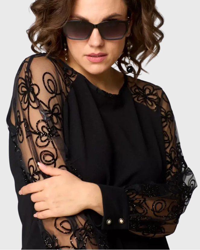 Sofia | Sophisticated Black Lace Dress