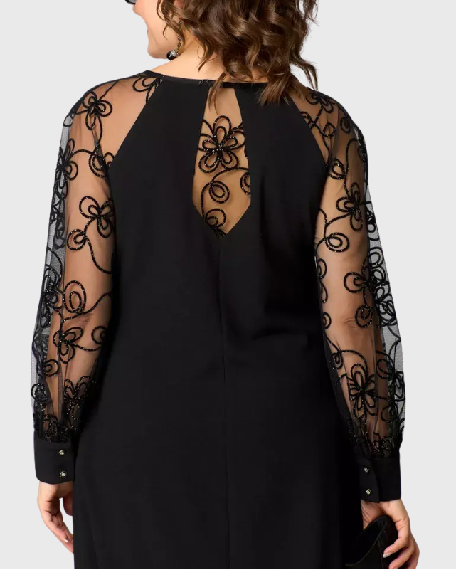 Sofia | Sophisticated Black Lace Dress
