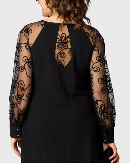 Sofia | Sophisticated Black Lace Dress