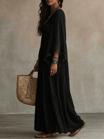 Regina - Vestido Largo Chiffon Boho