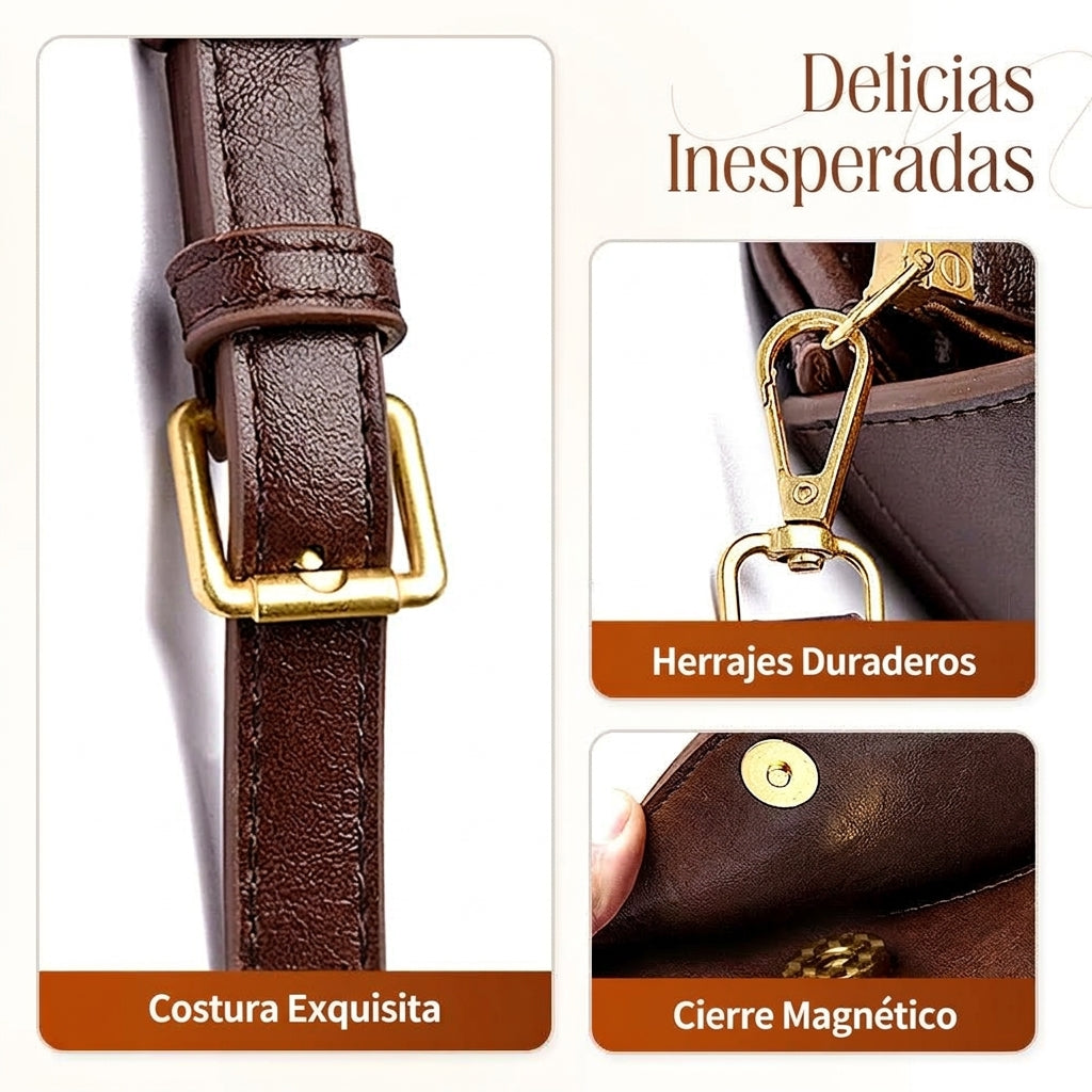 Noa - Bolsa Cruzada Silueta Limpia 2 Formas de Cargar.
