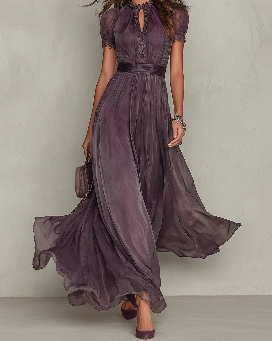 Isabela — Vestido Largo Violeta
