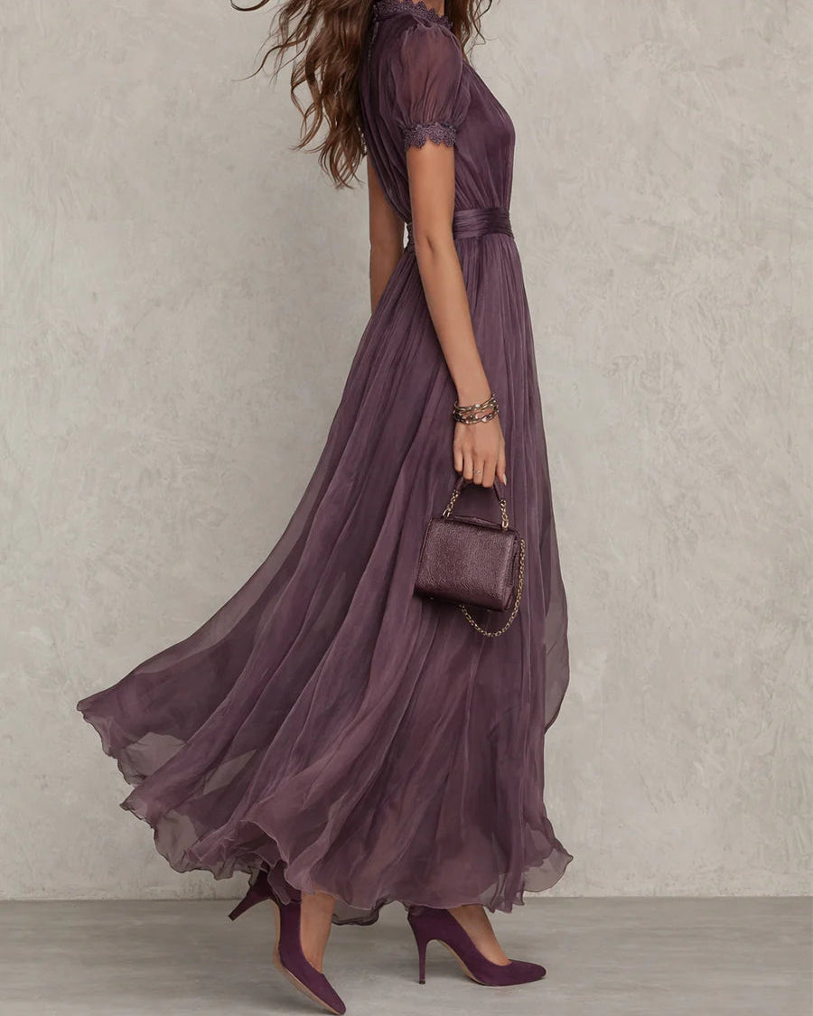 Isabela — Vestido Largo Violeta