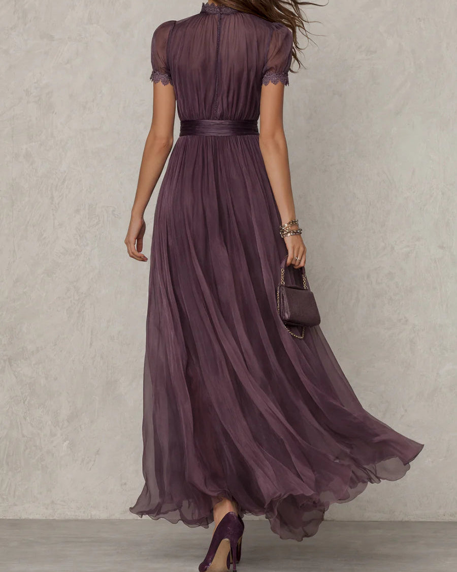 Isabela — Vestido Largo Violeta