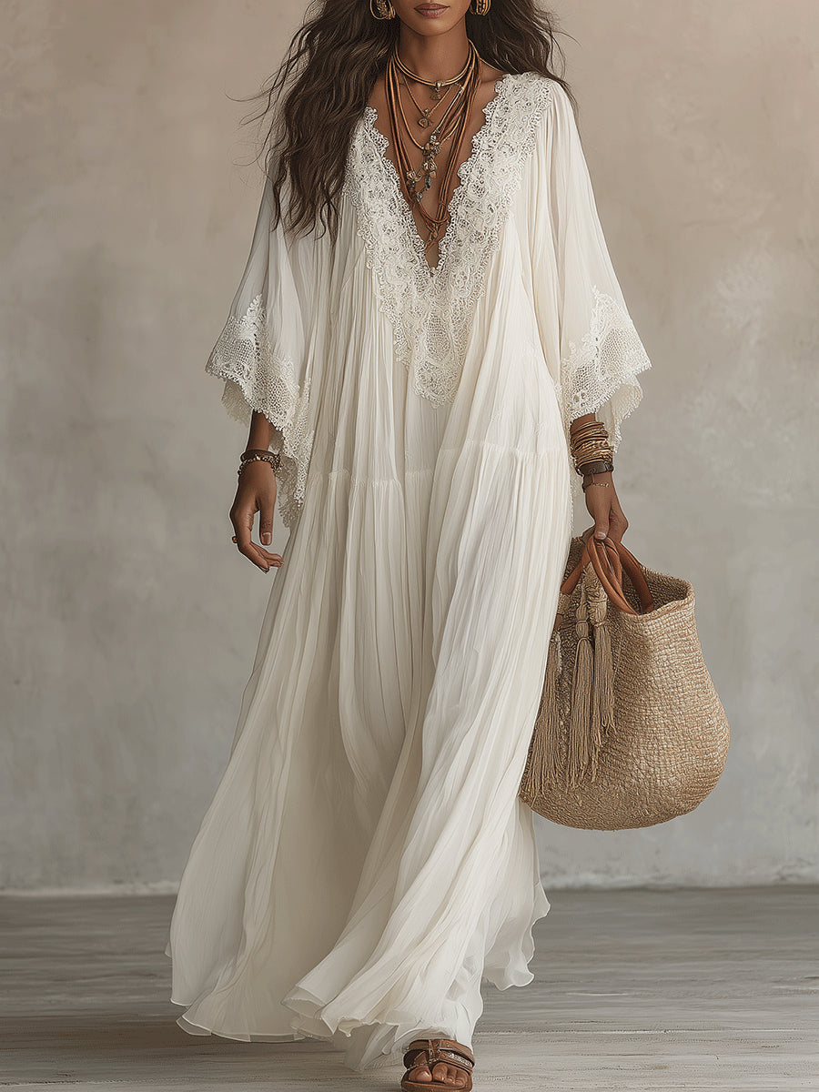 Regina - Vestido Largo Chiffon Boho