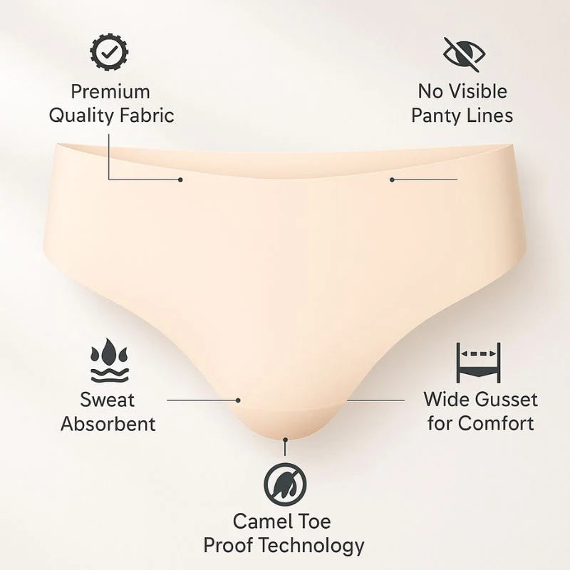 Bianca | Invisible High-Waisted Anti-Camel Toe Thong