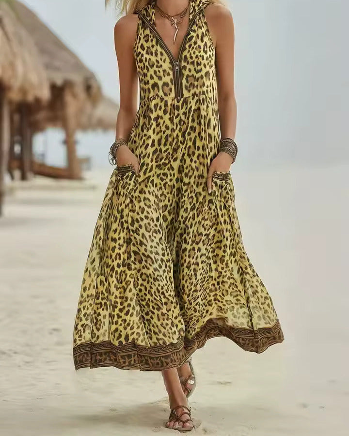 Casandra | Retro Casual Leopard Print Art