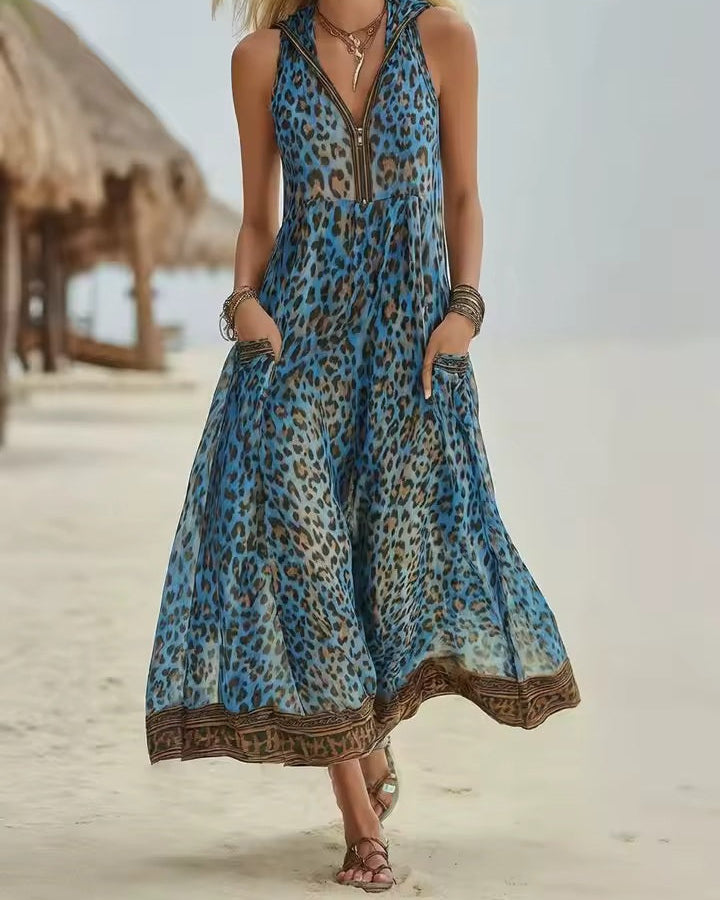 Casandra | Retro Casual Leopard Print Art