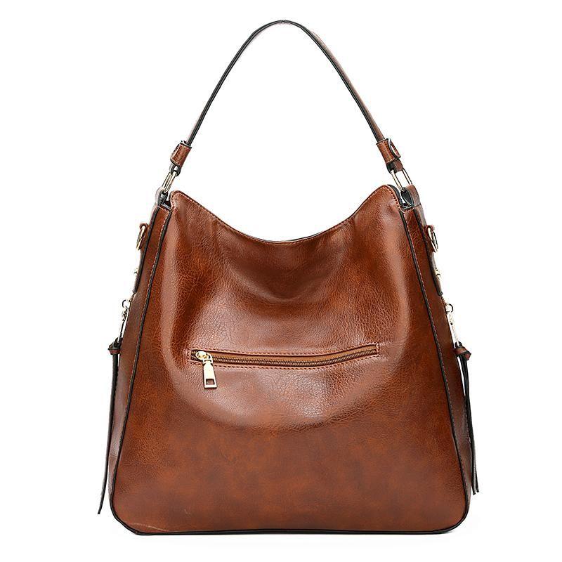 Élite Cuero · Bolsa Hobo con Bolsillo oculto + Cartera de Regalo