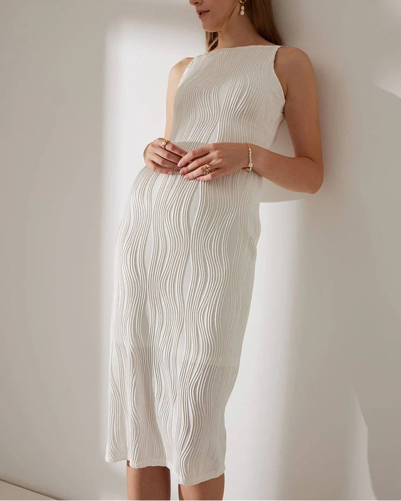 Coraline - Water-Ripple Textured Cami Dress