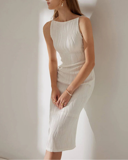 Coraline - Water-Ripple Textured Cami Dress