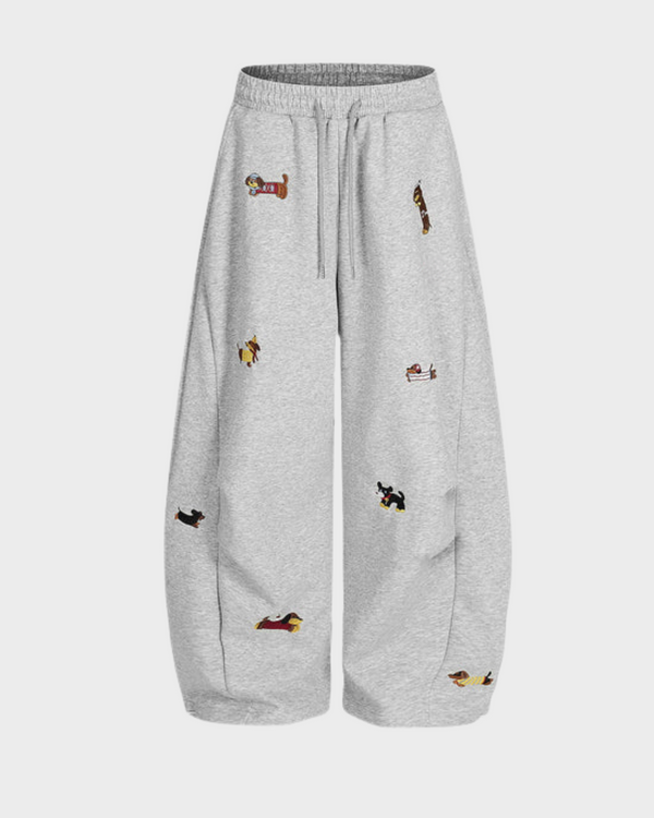 Puppy Pattern Sweatpants