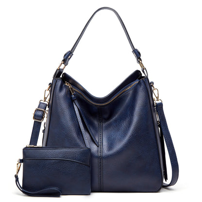 Élite Cuero · Bolsa Hobo con Bolsillo oculto + Cartera de Regalo