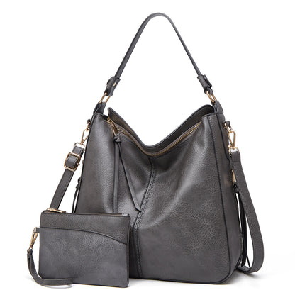 Élite Cuero · Bolsa Hobo con Bolsillo oculto + Cartera de Regalo