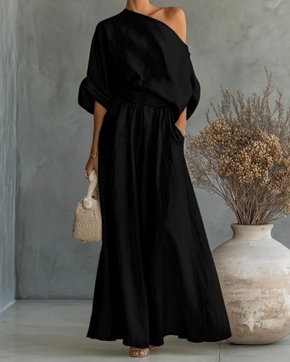 Valentina — Conjunto Dos Piezas Top Sin Tirantes + Pantalón