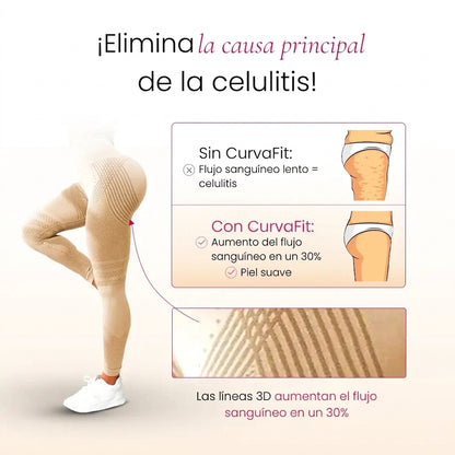 CurvaFit Leggins Anticelulitis Beige