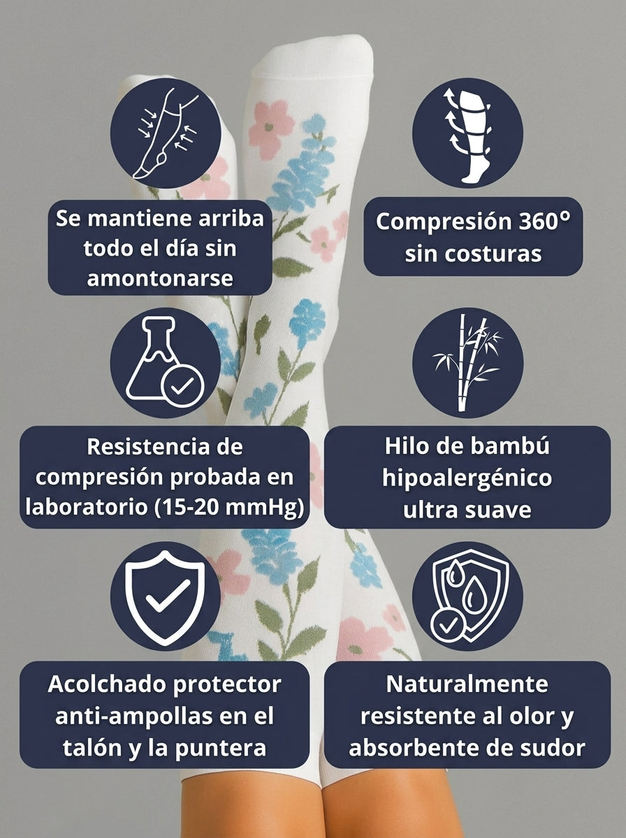 Alina · Calcetas de compresión para piernas ligeras.