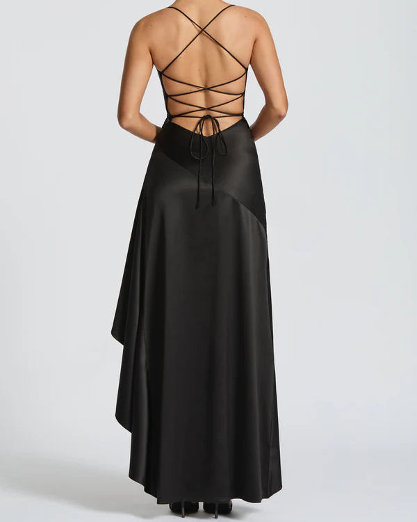 Valeria | Vestido Maxi con Holanes