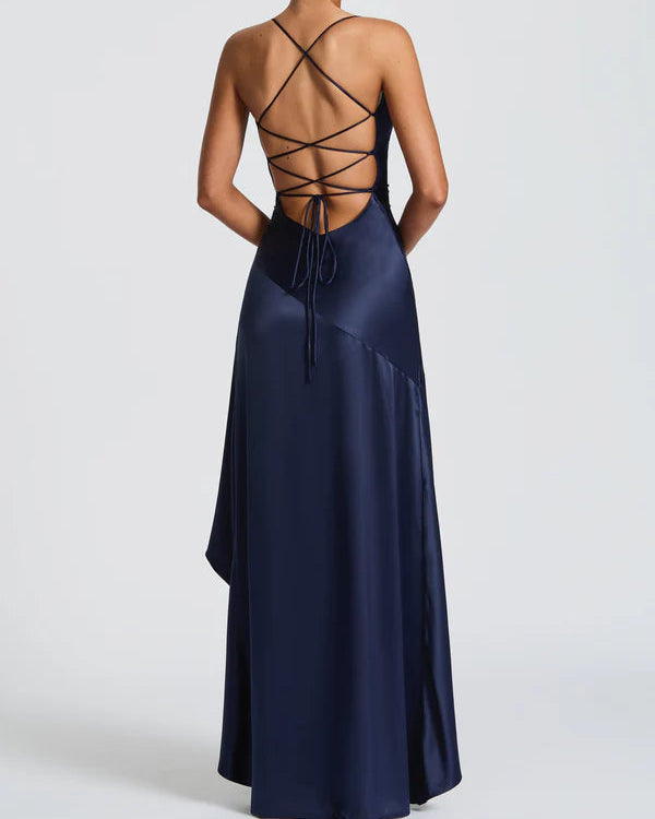 Valeria | Vestido Maxi con Holanes