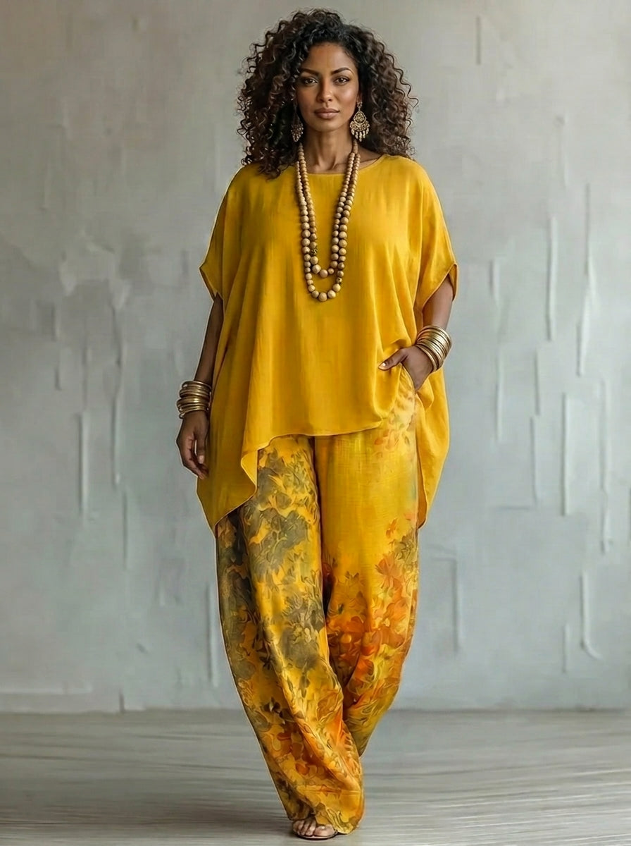 Xiomara — Conjunto Boho Floral Dos Piezas